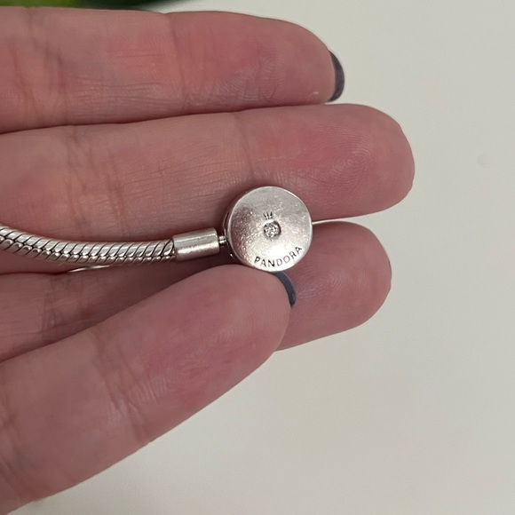 Pandora Moments Cubic Zirconia Halo Bracelet, 6.75” Length - Picture 8 of 10